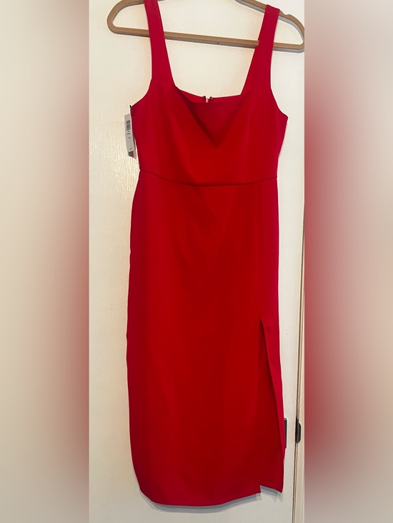 Aritzia Dresses & Skirts - Aritzia Babaton 90s Slit Red Midi Dress